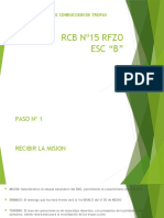RCB Nº15 Rfzo Esc "B": Procedimiento de Conduccion de Tropas