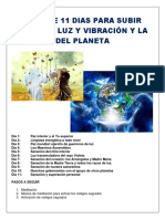 Reto de 11 Dias para Subir Nuestra Luz y Vibración y La Del Planeta