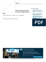 Research on Online Ultrasonic Testing of Stainless Steel Welded Pipes