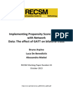 Implementing Propensity Score Matching with Network Data