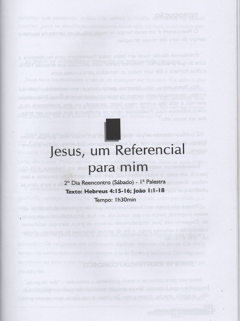 002 Jesus Um Referencial para Mim | PDF