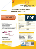 Tubo PVC Alcantarilaldo 160 S-20