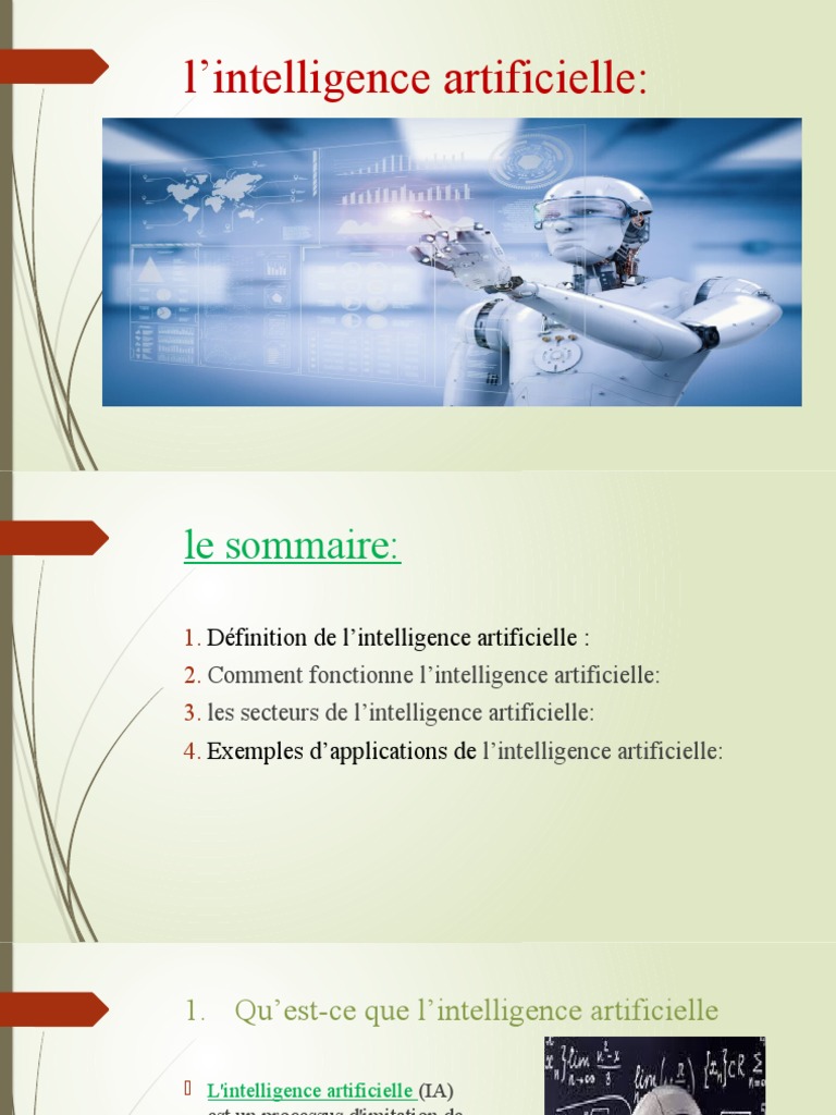 Comprendre l'intelligence artificielle | PDF | Intelligence ...