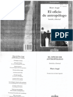 16 - Marc Auge - El Oficio de Antropologo - 31 Copias$6.2