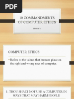 10 Commandments of Computer Ethics