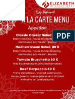 Ezzy A'la Carte Menu