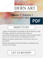 Week 1 Lesson 1 - Modern Art