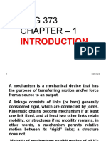 Chap-1 INTRODUCTION Kinematics of Machinery 