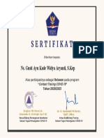 SERTIFIKAT Ns Gusti Ayu Kade Widya Aryanti, S.Kep