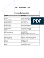 Linux Command List: System Information