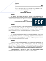 Reglamento Sobre Vehículos Motorizados de La Universidad de Chile