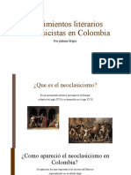 Movimientos Literarios Neoclasistas en Colombia