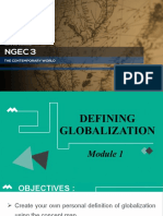 Lesson 1 Defining Globalization