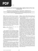 Power Monitoring and Control For Electric Home Appliances Based On Power Line Communication