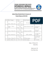 Jadwal Ujian Praktek SMP