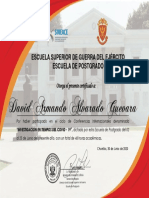 CERTIFICADO. Alvarado G