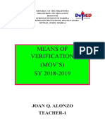 Means of Verification (MOV'S) SY 2018-2019: Joan Q. Alonzo Teacher-1