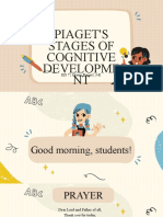 PIAGET'S STAGES OF COGNITIVE DEVELOPMENT (Group Piaget 3E)