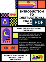 Module 1 Intro To Instructional Materials