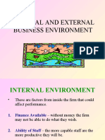 Area 12 Internal and External Environment