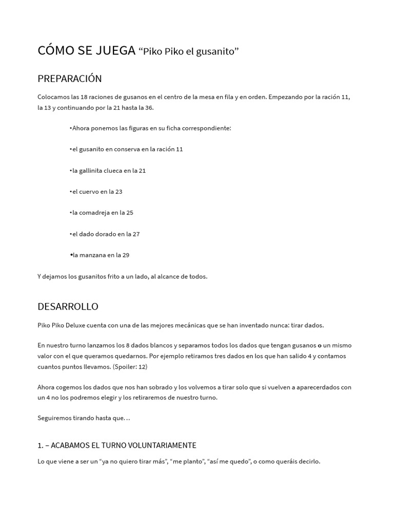 Piko Piko El Gusanito - Jeu De Dés Familial 2-7 Joueurs, Calcul Mental, Reiner Knizia, à Partir De 8 Ans, 20-30 Min