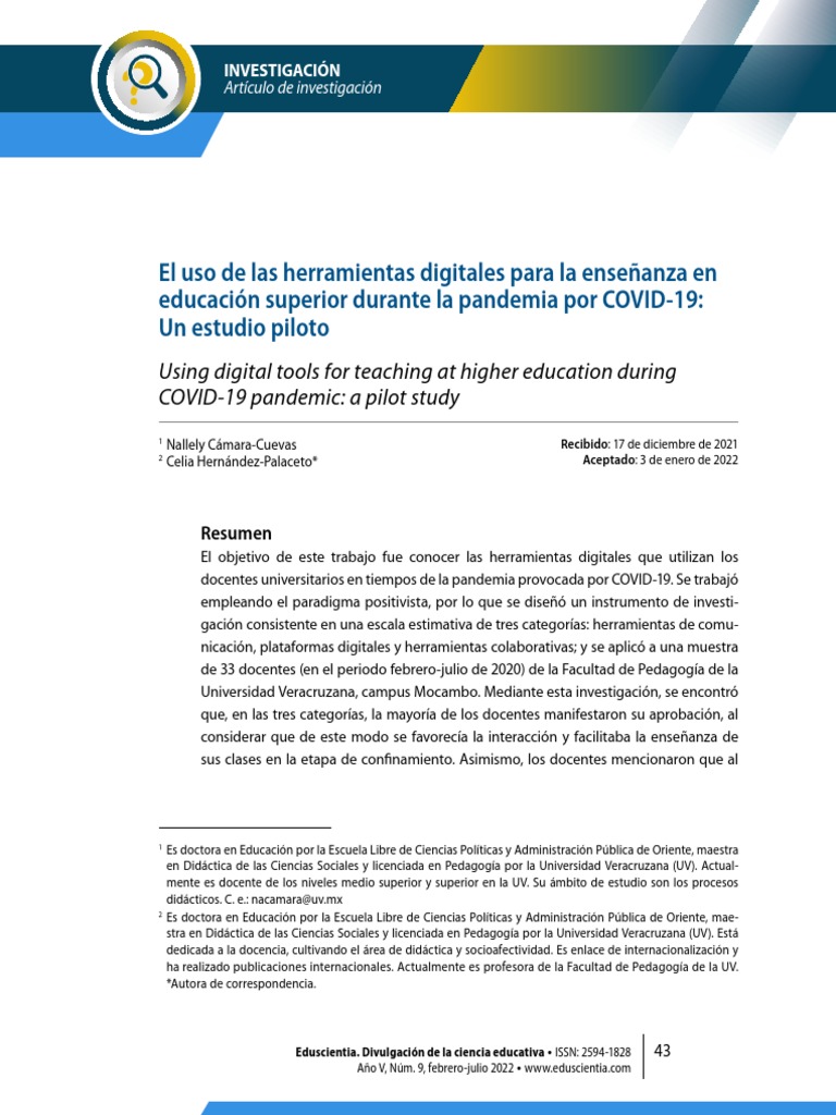 Herramientas digitales en educación superior | PDF | Enseñando | Maestros
