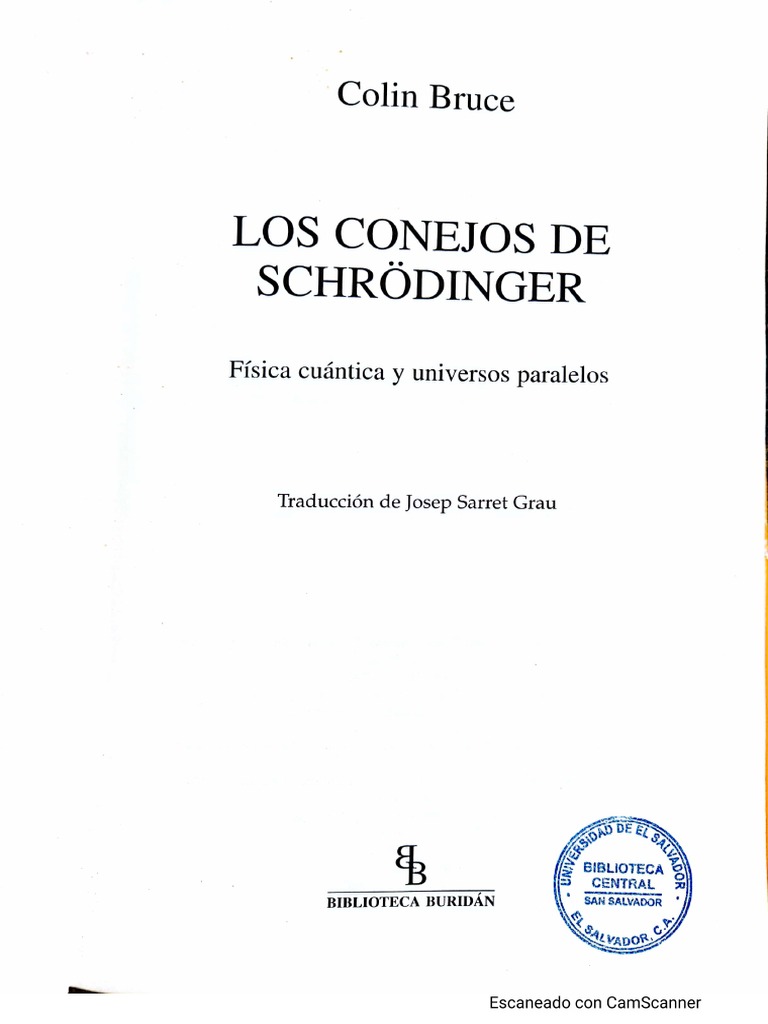 Los Conejos de Schrodinger - Colin Bruce | PDF