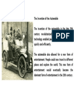 Invention of Automobile