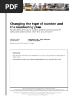 Changing The Type of Number and The Numbering Plan