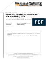 Changing The Type of Number and The Numbering Plan