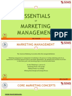 Essentials of Marketing Management