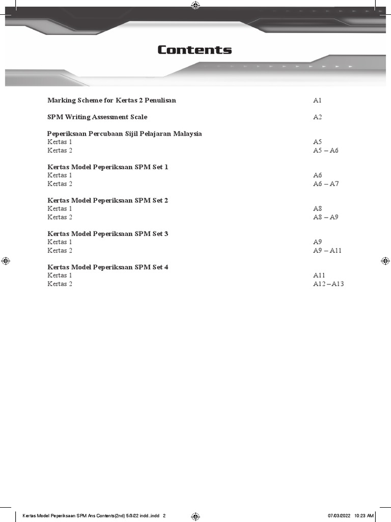 Guidelines and Assessment Criteria for the SPM Writing Examination ...
