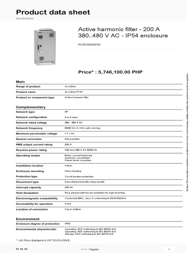 Powerlogic accusine pcs pcsp200d5ip54 pdf alternating current