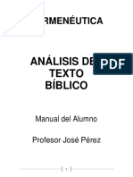 Manual Hermeneutica - Profesor José Pérez