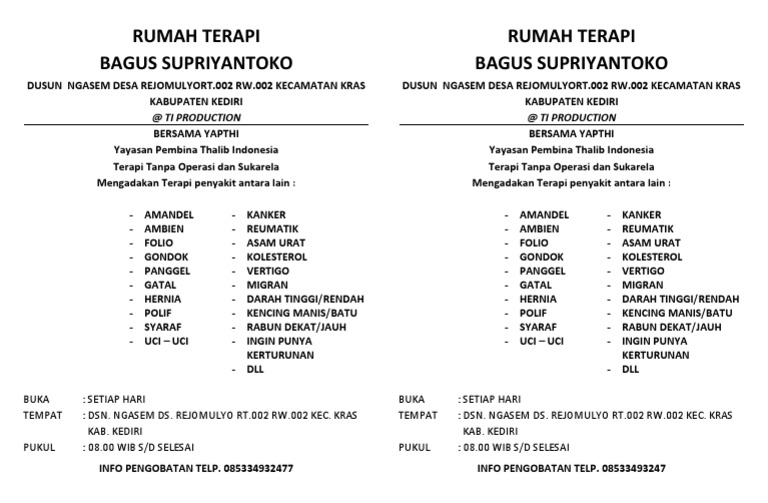 Terapi Penyakit Alternatif di Kediri | PDF | Kesehatan Holistik