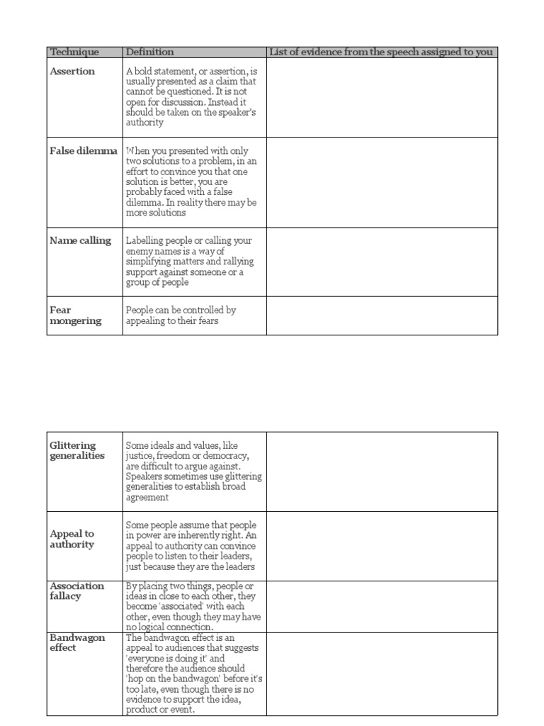 Reference Material 1 - Propaganda Techniques | PDF