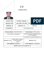 CV for Trainee Engineer