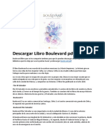 Descargar Libro Boulevard PDF