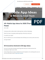 49+ Mobile App Ideas For 2020 (That Haven't Been Made)