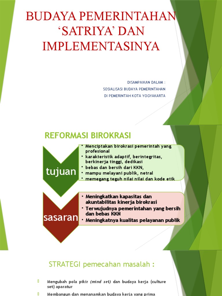 Implementasi Budaya Satriya DIY | PDF | Karier & Perkembangan | Bisnis