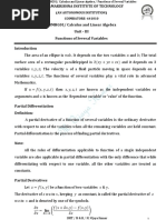 20mhg01 Functions of Several Variables