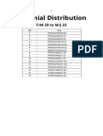 S1 - Binomial Distribution Unsolved Book From March 2020 Onwards. Thursday, 5 Jan 2023.