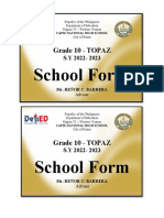 SCHOOL FORMS Label - RENOR BARRERA