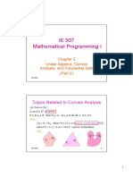 Linear Algebra and Convex Sets