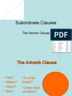 Adverb Clauses