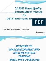 ISO 9001 2015 Foundation Training PPT - Delta
