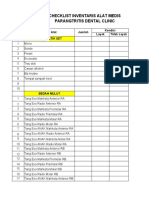 Checklist Inventaris Alat Medis