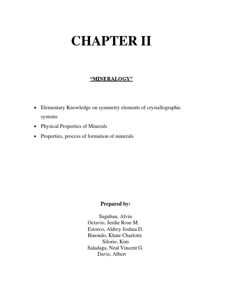 Geology Report Final Pdf Weathering Minerals