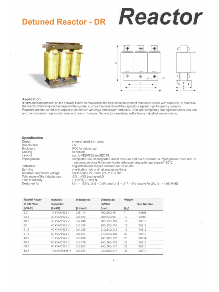 Detuned Reactor ABB PDF
