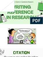 LESSON 5 Writing Reference in Research